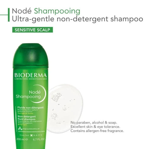Bioderma Nodé Shampooing Non-Detergent Fluid Shampoo 400ml (13.53 fl oz)