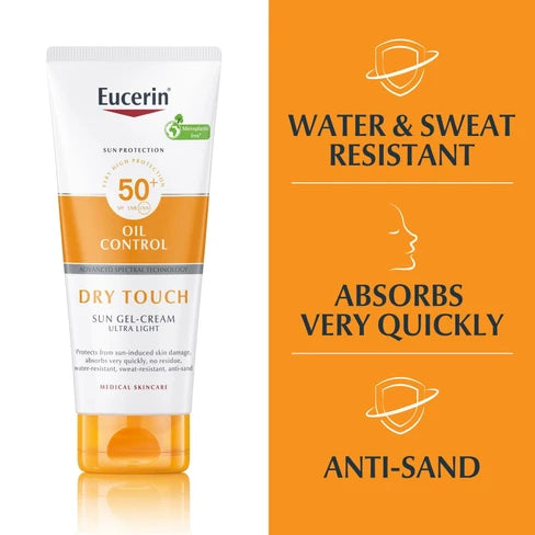 Eucerin Sun Oil Control Dry Touch Sun Gel-Cream SPF50+ 200ml (6.76 fl oz)