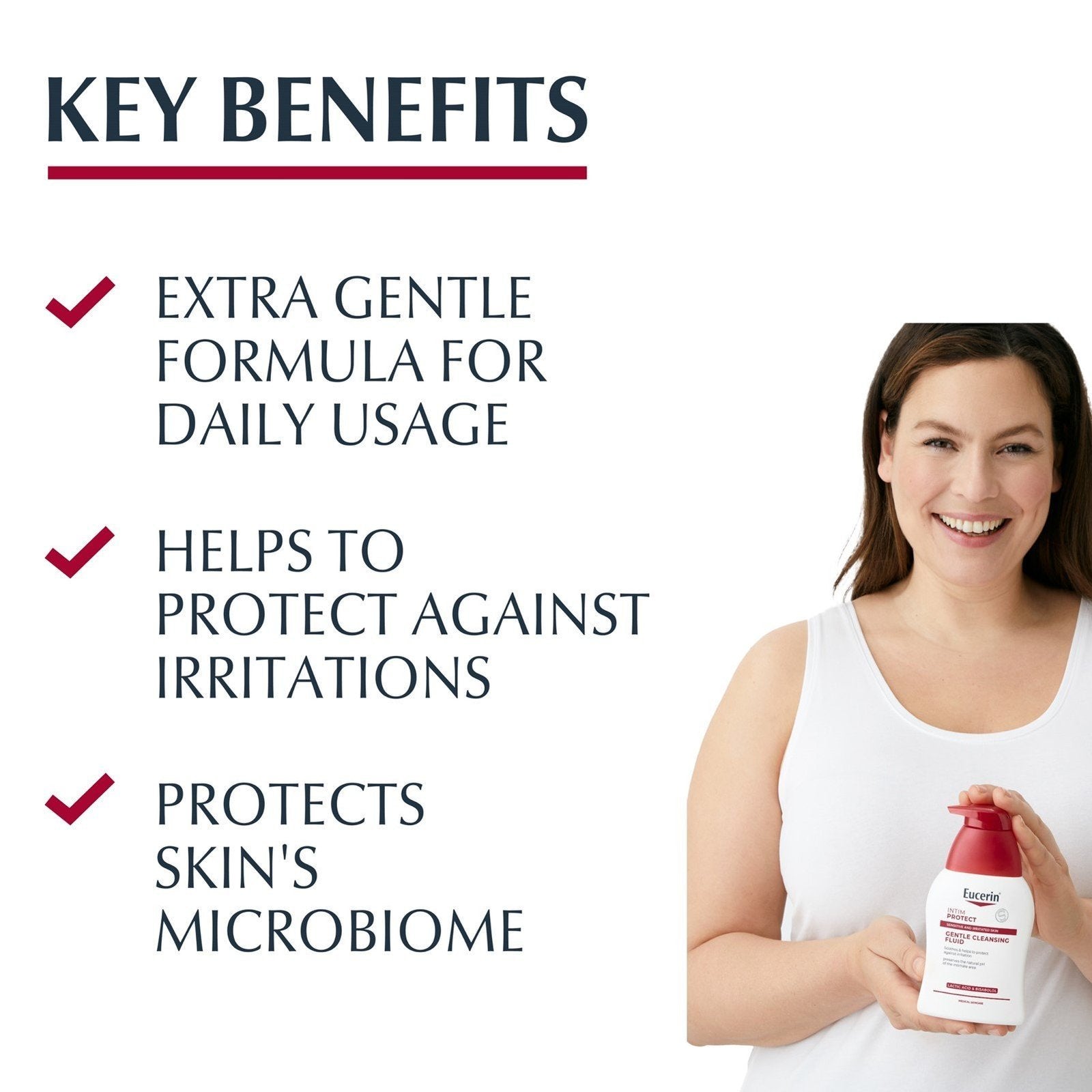 Eucerin Intim-Protect Gentle Cleansing Fluid 250ml (8.45 fl oz)