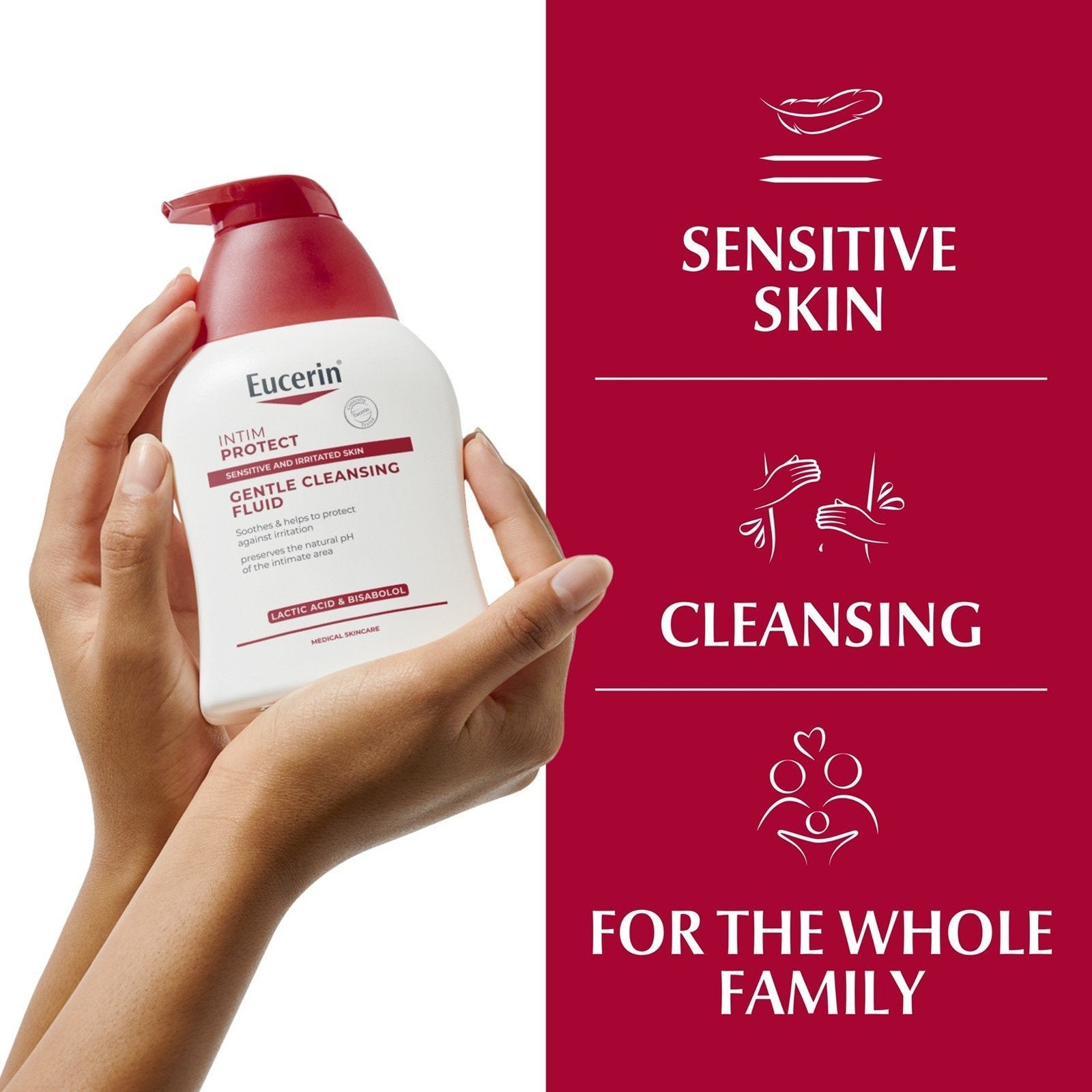 Eucerin Intim-Protect Gentle Cleansing Fluid 250ml (8.45 fl oz)