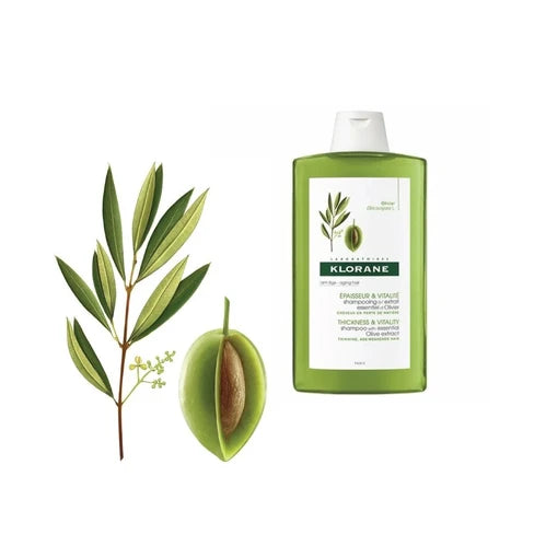 Klorane Thickness & Vitality Shampoo with Olive Extract 400ml (13.53 fl oz)