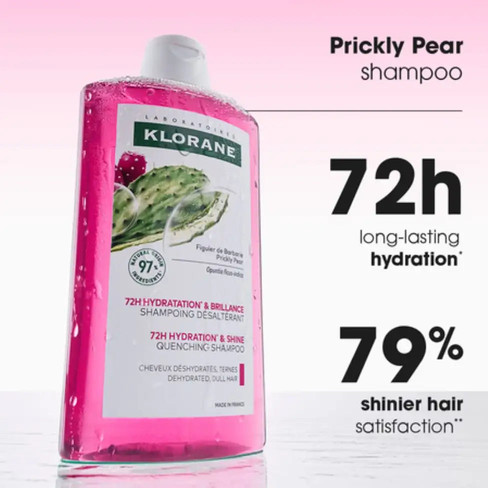Klorane 72h Hydration & Shine Quenching Shampoo Prickly Pear 400ml (13.5 fl oz)