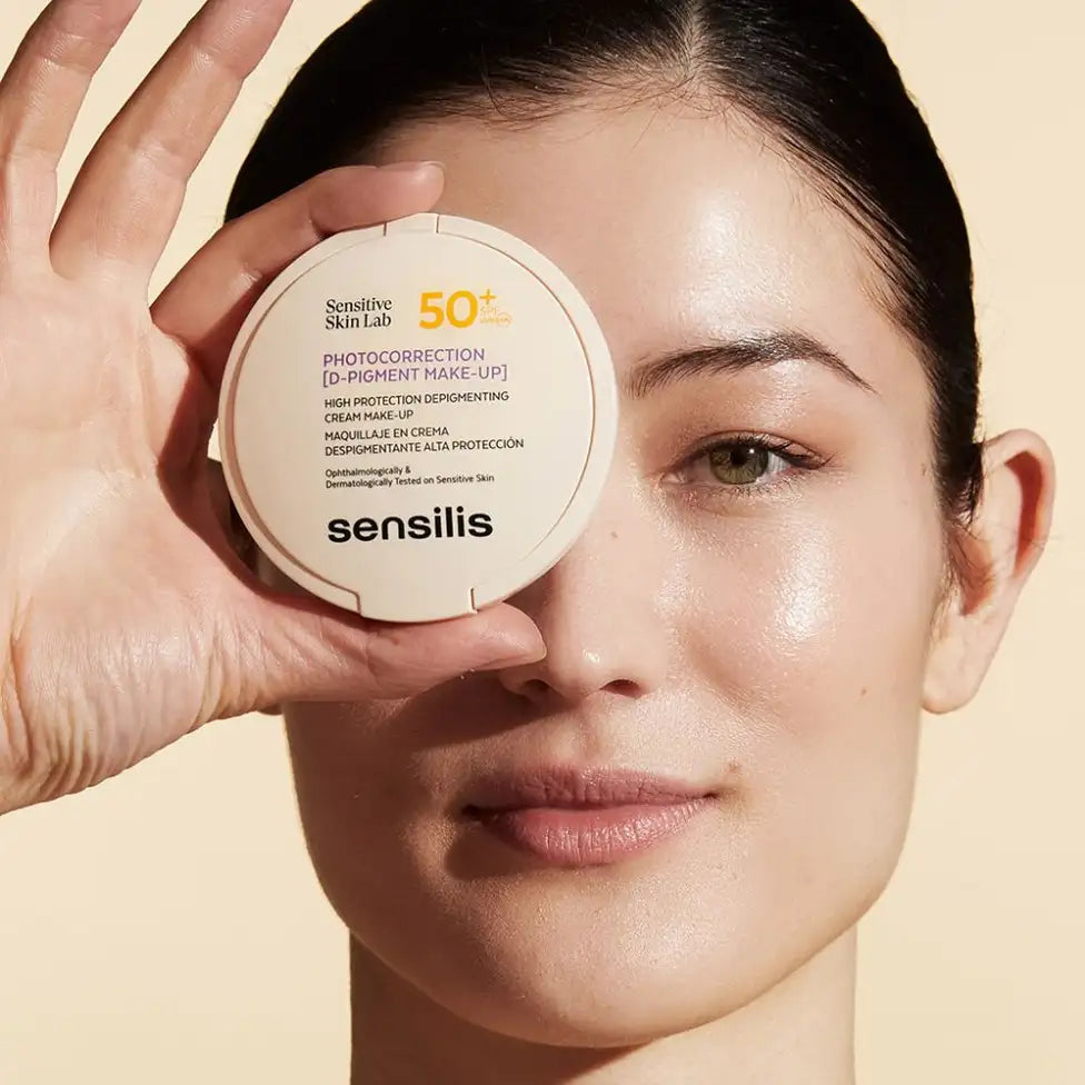 Sensilis Photocorrection [D-Pigment Makeup] High Protection Depigmenting Cream Makeup SPF50+ 03 Bronze 10 g (0.35 oz)